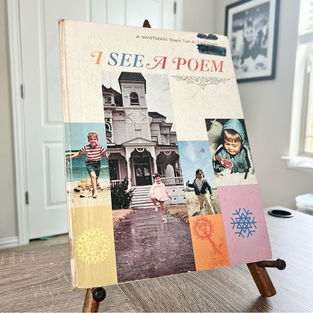 1968 I See a Poem by Jane Ellen Dwyer - A Whitman Giant Tell-A-Tale Book